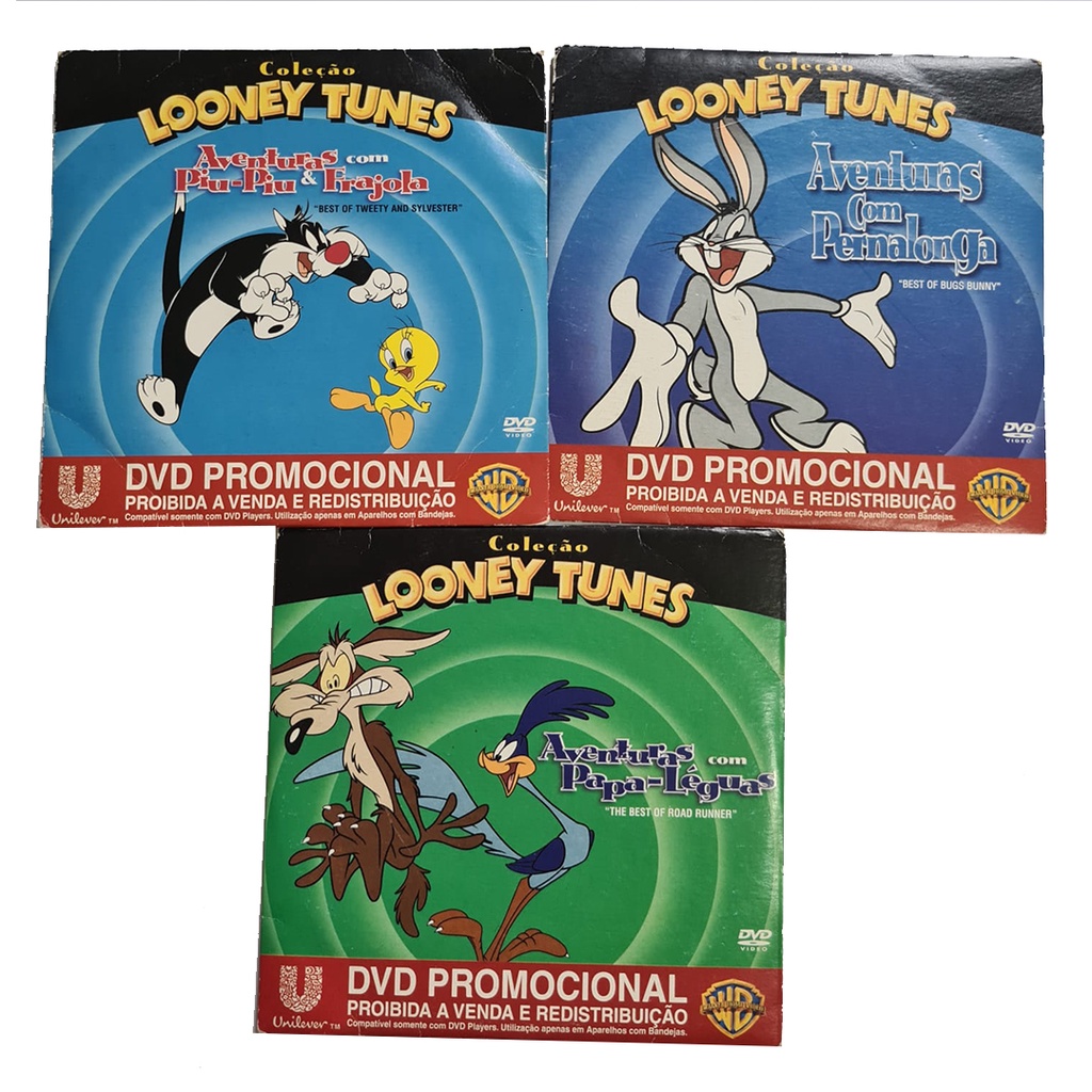 Dvds Coleção Looney Tunes Com Episódios Sortidos Warner Oficial