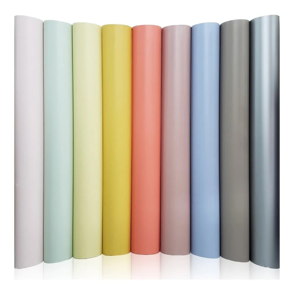 Adesivo Colorido Tons Pasteis Fosco Para Envelopamento de Móveis e