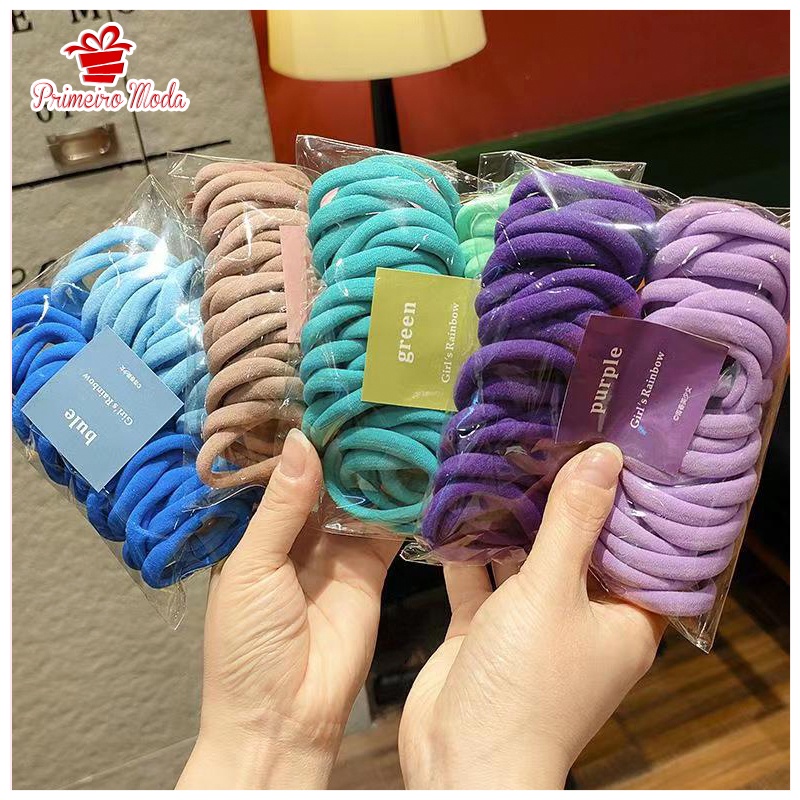 kit 50 xuxinhas Elástico de Cabelo Xuxinha Criança Adulto Rabicó