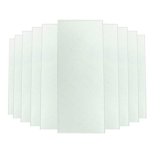 Kit 10 Lentes Incolor Retangula Policarbonato 98x44 Esab A10 em Oferta na Shopee