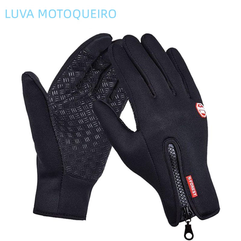 Luvas Motoqueiro Luvas De Pilotagem Impermeáveis ​​Ajustáveis ​​Para Motocicleta Luva Ciclismo De Inverno Motoqueiro Touch Screen Luva Motocros/Luvas Motociclista Moto Motoqueiro
