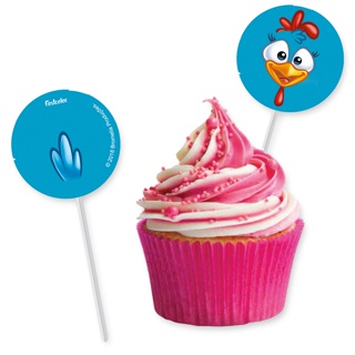 Pick p/ Docinhos Festa Galinha Pintadinha - 08 unidades - Festcolor - Rizzo Festas em Oferta na Shopee