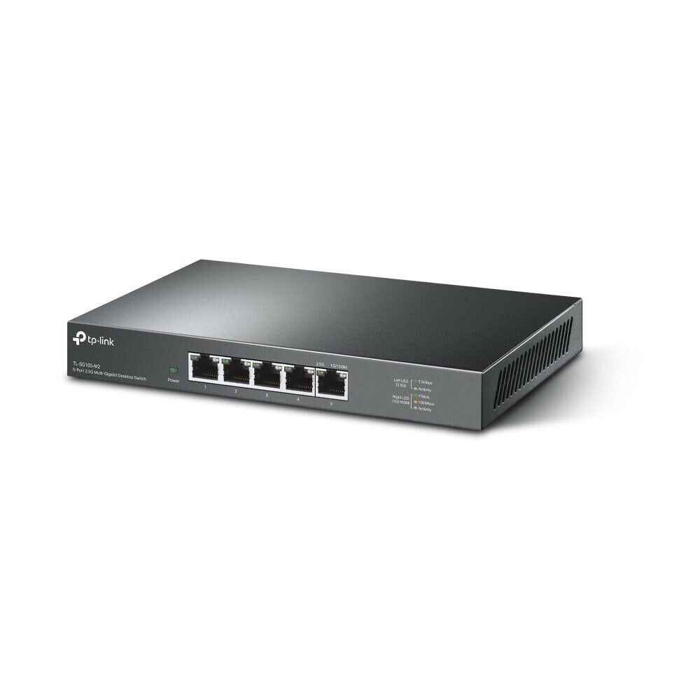 TPLink TL-SG105-M2 Lan 5 Portas Portas 2.5 Gbps Desktop Switch Rede