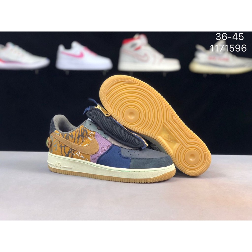 air force travis scott preto