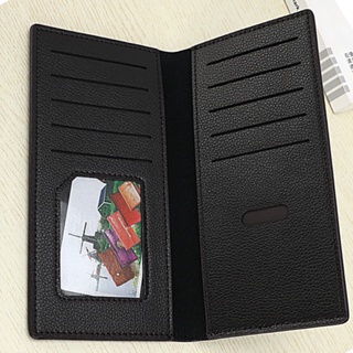 Carteira Longa Masculina Slim De Grande Capacidade Porta-Cartões Multi