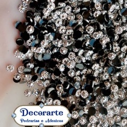 margarida prata 2.8mm atacadinho e varejo- pedrarias para adesivos e joias de unhas