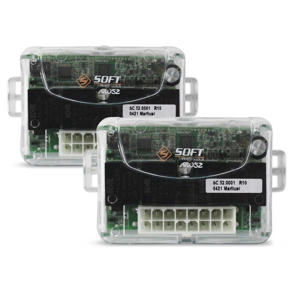 Kit 2 Peças Modulo Vidro Elétrico Universal AW-52 2 Portas Soft Antiesmagamento Descida Subida Vidros Inteligentes em Oferta na Shopee
