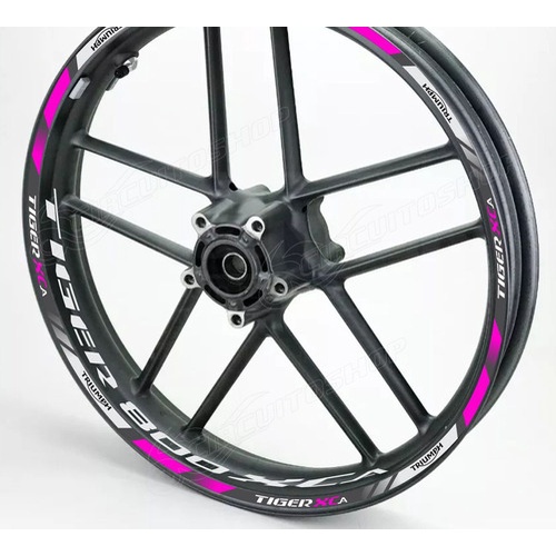 Friso + Adesivo Refletivo D9 Roda Moto Triumph Tiger 800 Xca