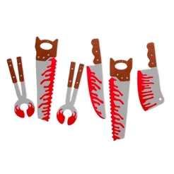 Decoração Halloween Painel de Ferramentas EVA 3D com Sangue