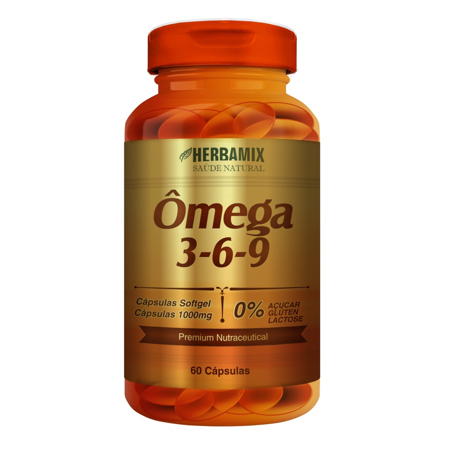 Omega 3 6 9 Softgel 60 Capsulas 1000mg Herbamix Shopee Brasil