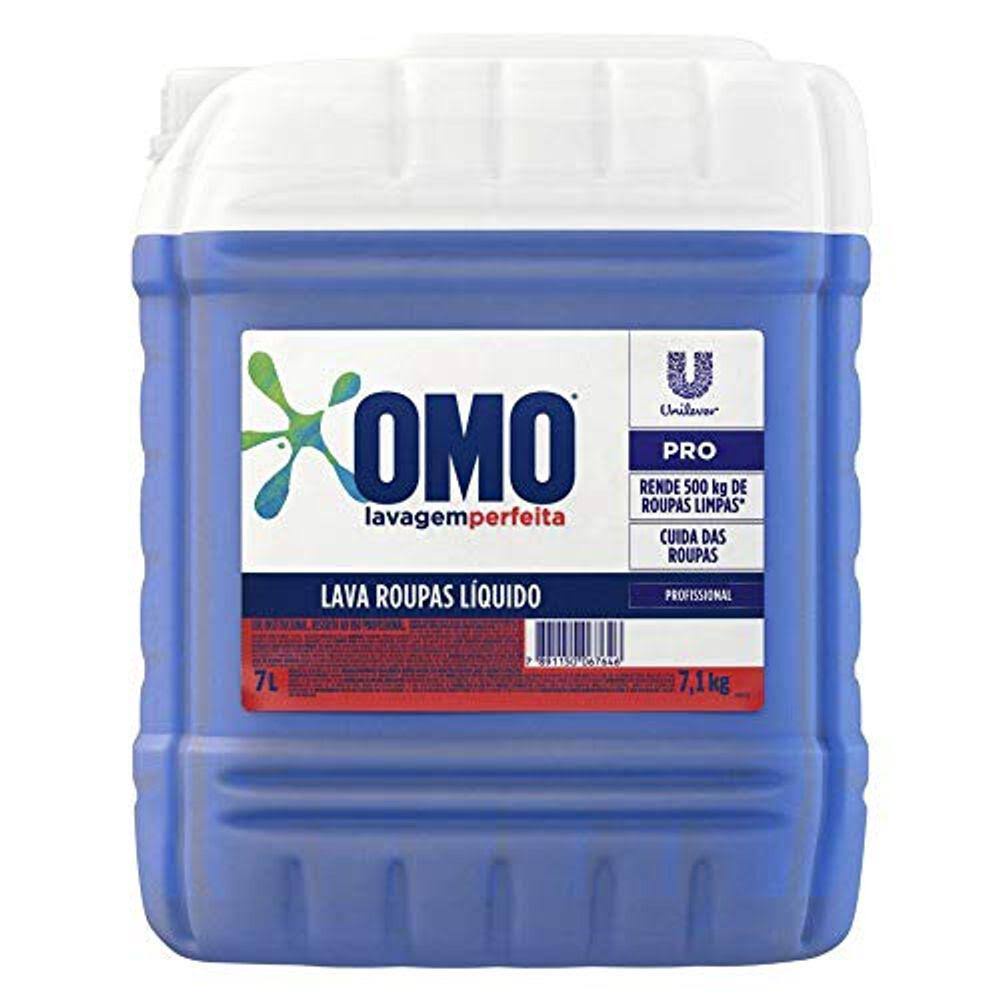 Lava Roupas Liquido Profissional Omo Lavagem Perfeita 7 Litros