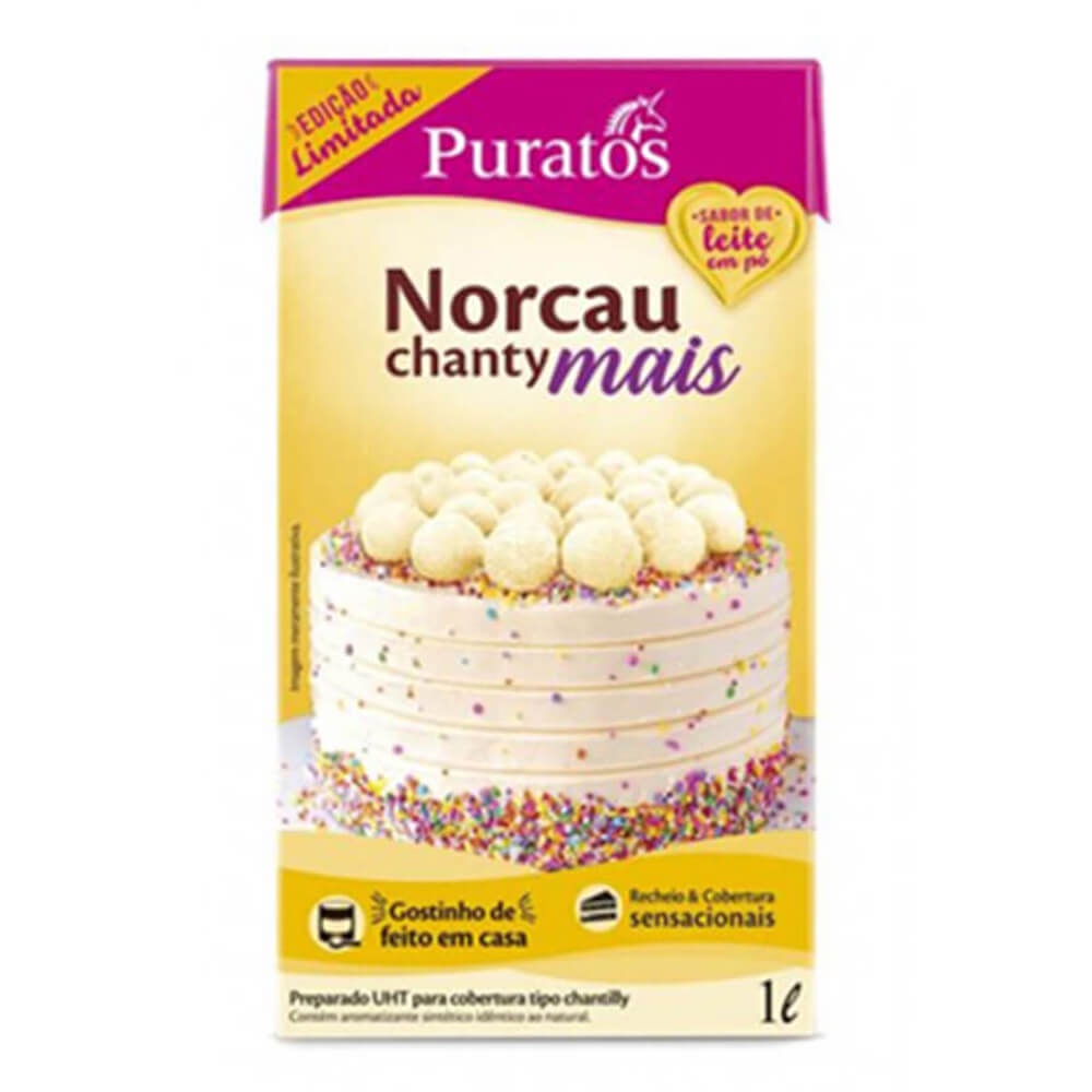 Chantilly Norcau Chanty Mais Leite em Pó 1L - Puratos