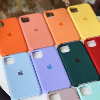 Capa Case Capinha Iphone Silicone Aveludada Protetora com Logo 11 11 Pro 11 Pro Max