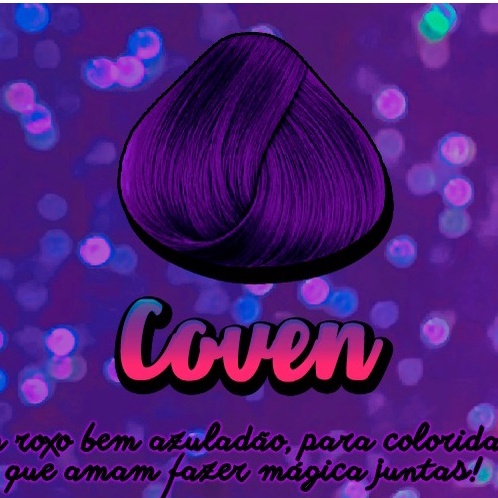 Tonalizante Tinta fantasia Miss Colorful Coven Roxo coloridas para os ...
