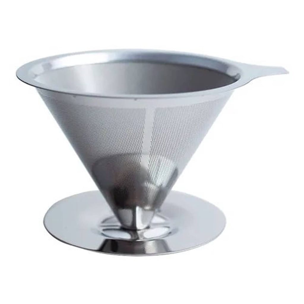 Filtro Coador De Café Aço Inox | ̃ - TAMANHO [ C/SUPORTE ]