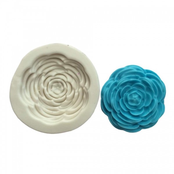 Molde De Silicone Rosa Glamour Molde Para Confeitaria Molde Para Biscuit 620