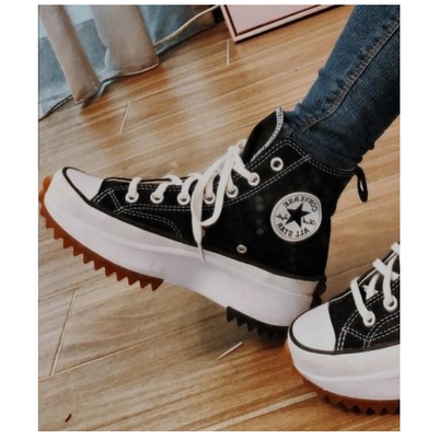 Tenis Converse All Star Bota Cano Alto Preto/Branco Feminino E