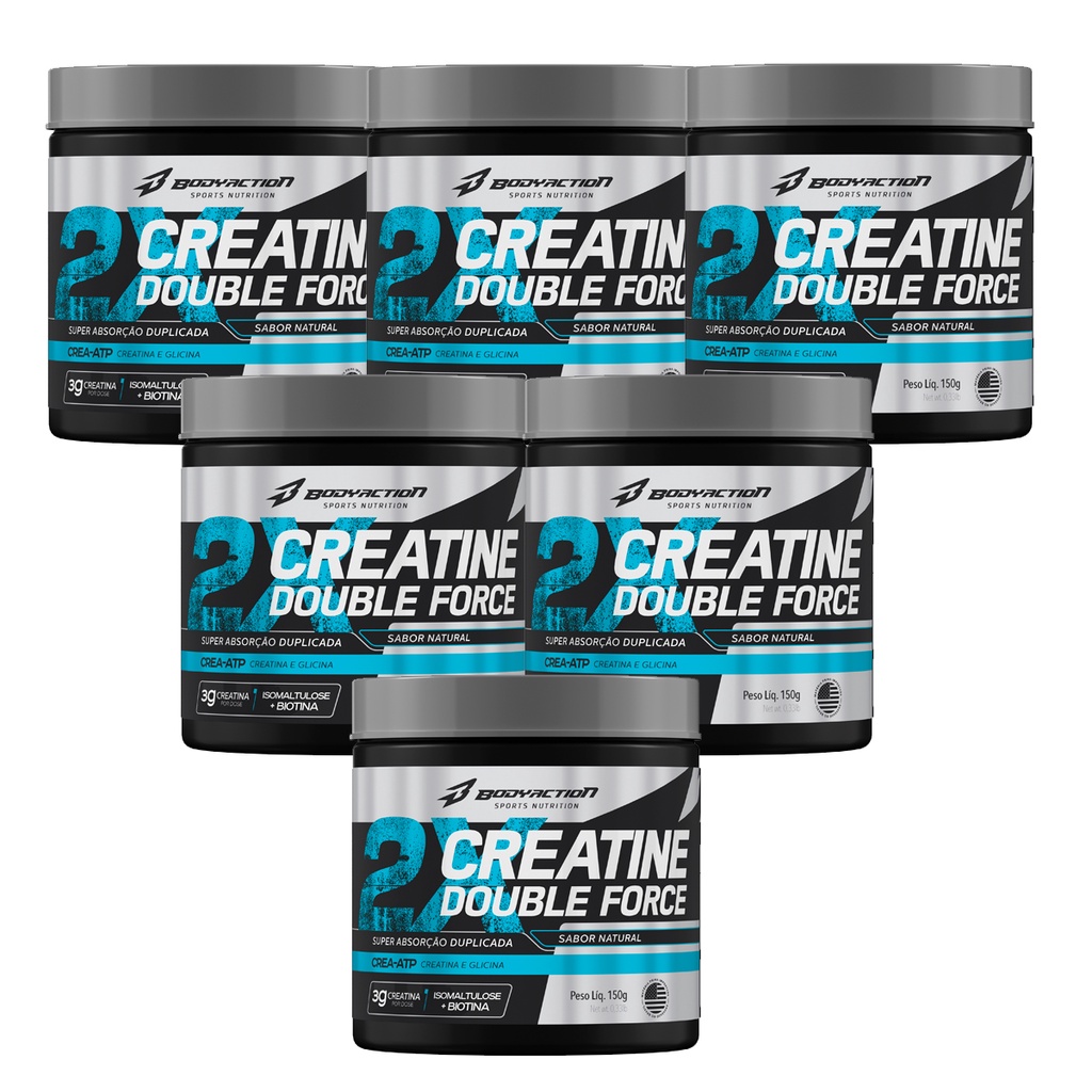 Kit 6x Creatina Double Force 150g Bodyaction Shopee Brasil