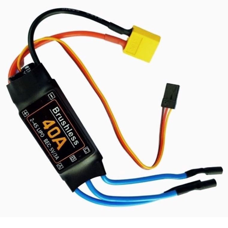 Esc Brushless 40A-2s-4s Bec 5v-3a/ESC 80A BEC 5V-5A P/Aeromodelos RC/Drones FPV Helicópteros Automodelos Barcos e Outros