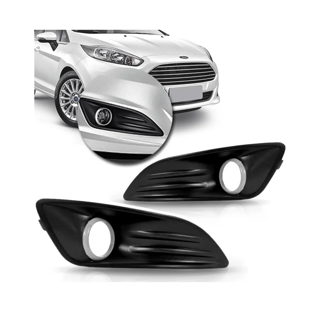 Grade Milha New Fiesta 13 14 15 16 Dianteira Aro Cinza