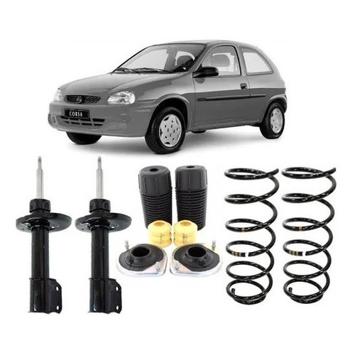 2 Amortecedor + 2 Molas + 2 Batentes Dianteiro Corsa Antigo em Oferta na Shopee