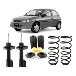 2 Amortecedor + 2 Molas + 2 Batentes Dianteiro Corsa Antigo em Oferta na Shopee