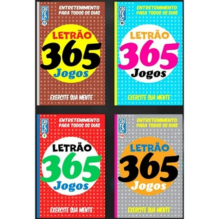 LANÇAMENTO NOVA COLEÇÃO 365. Kit com 4 livros de Passatempo Caça Palavra. (365 JOGOS).