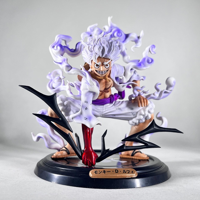 Anime one piece luffy gear 5 joy boy action figure sun god nika 20cm