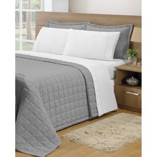 Cobre Leito Colcha Queen 3pçs Matelado Dupla Face Berlim
