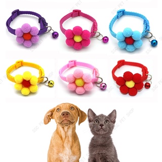 2021 Novo Estilo Coleira De Cachorro Com Gato Flor De Laço