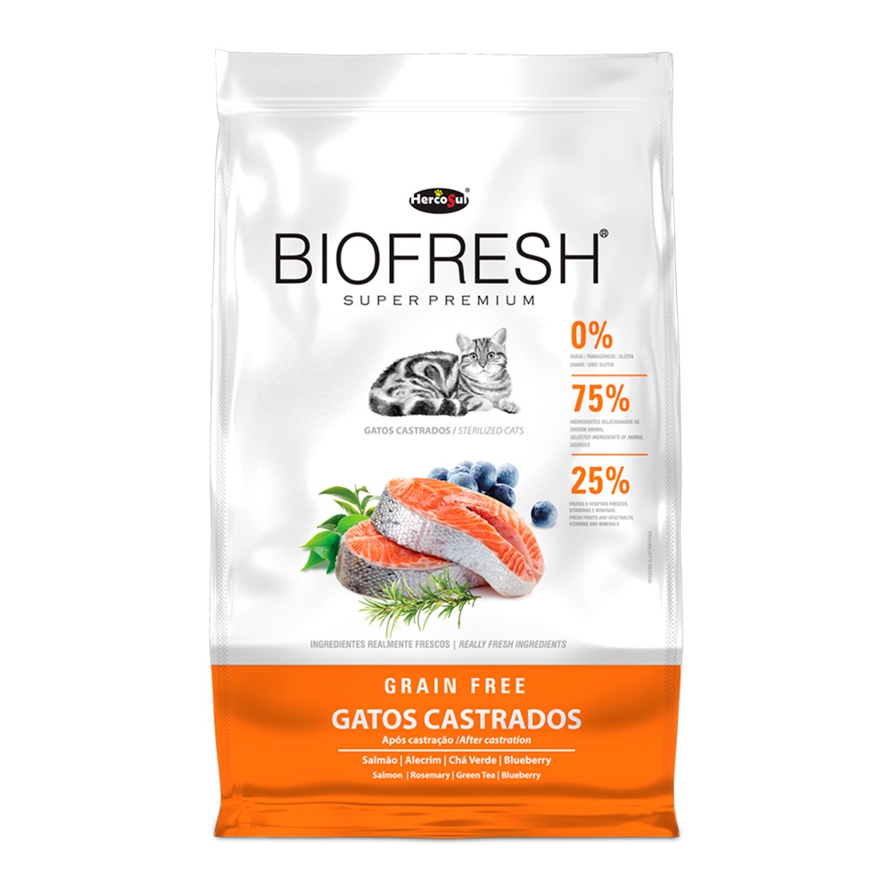 Ração Biofresh Gatos Castrados - 7,5Kg em Oferta na Shopee