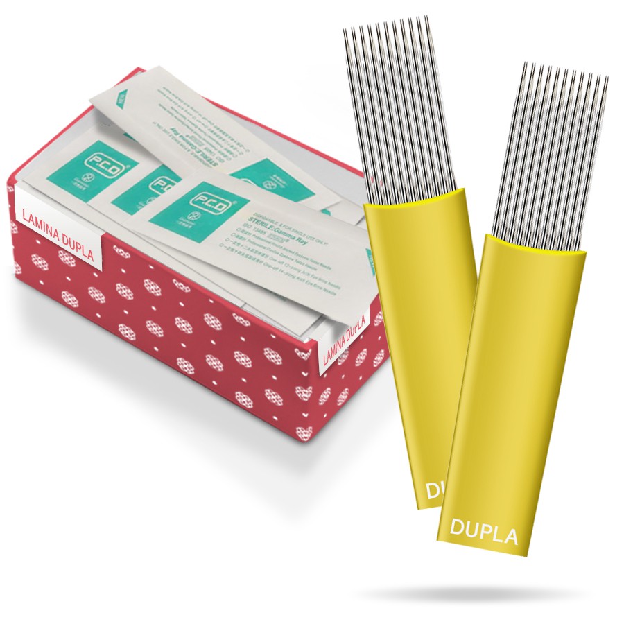 Kit 10 Laminas para tebori 21 Dupla em Oferta na Shopee