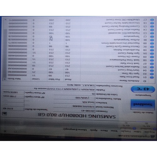 Hd Hard Disk Samsung 80 Giga Hd080hj Sata