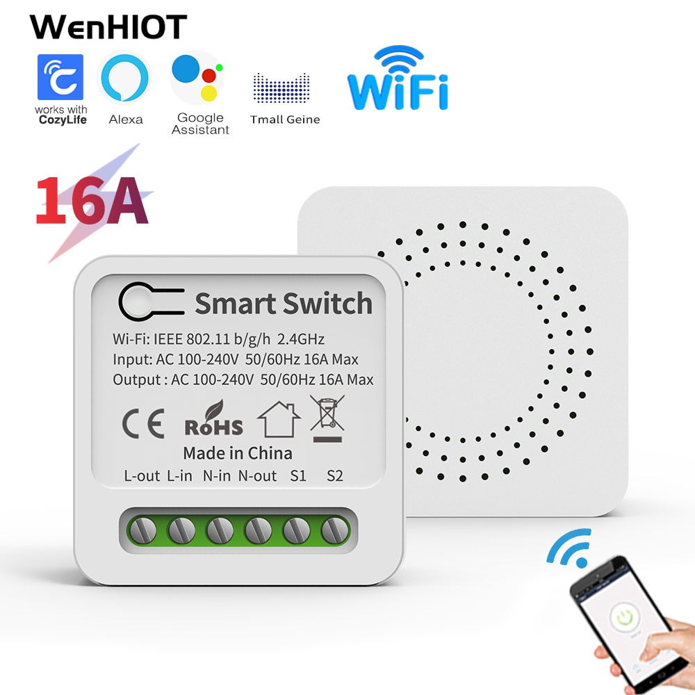 Interruptor inteligente WiFi Interruptor Alexa interruptor de temporizador suporte Cozy Life APP suporte Alexa google home controle de voz