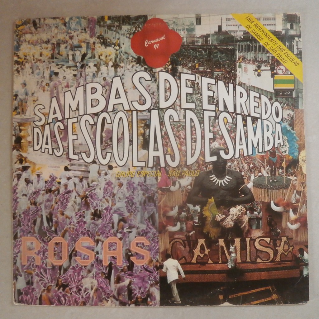 lp Sambas De Enredo Carnaval são paulo 1991, vinil com encarte