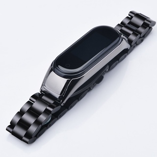 Para Mi Band M4 Metal Cinta De Aço Inoxidável Xiaomi 4 M5 Bracelete