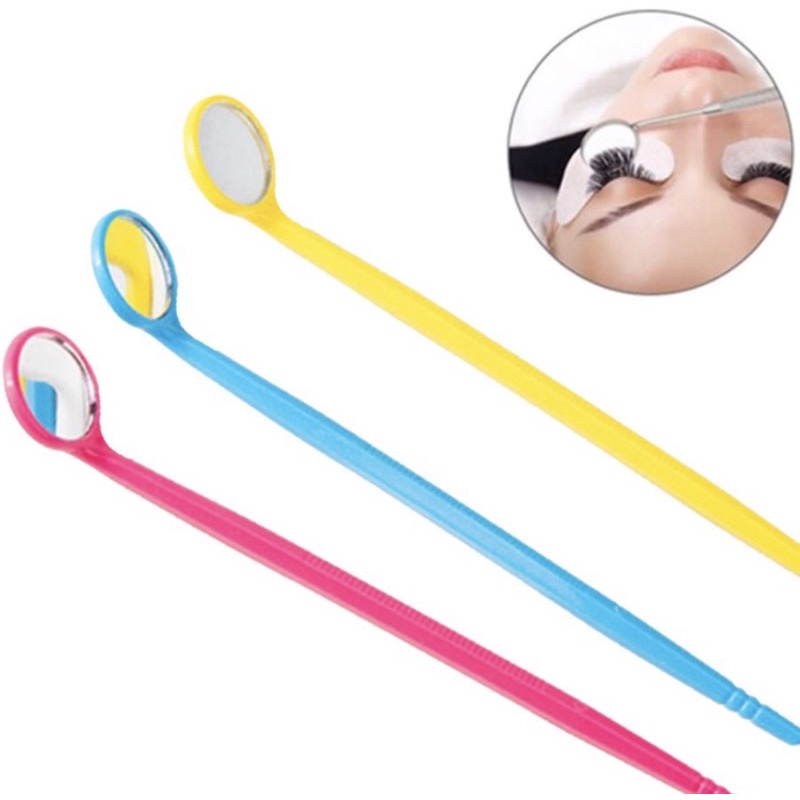 Espelho Dentista Precisão Extensão Alongamento Cílios rosa Envio Imediato