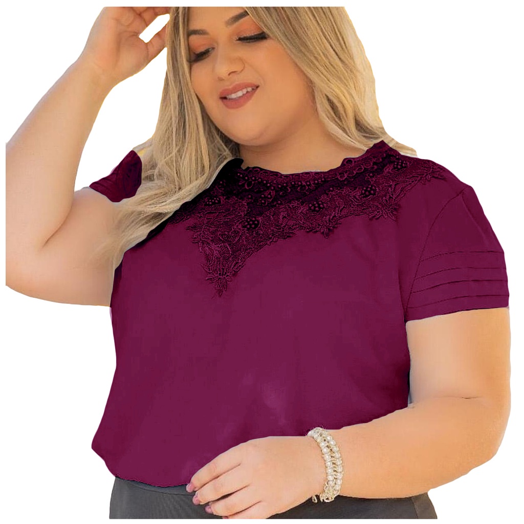 Blusa Plus Size Preco De Atacado Lindas Kit C/10 Sku:bp20