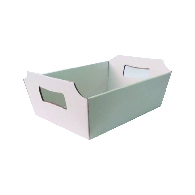 Cesta G micro ondulado branca e parda- 10 unidades em Oferta na Shopee