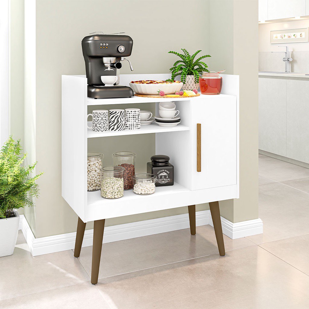 Aparador Balcão Café II Com 1 Porta Pés Palito - Home & Living