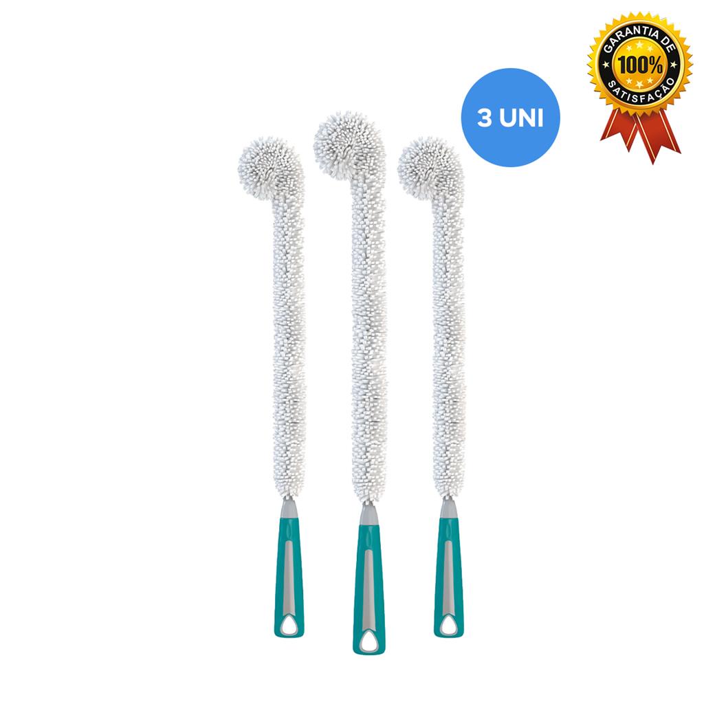 Escova EVA Flexivel Multiuso Kit 3 Uni ESP6248 Flash Limp - Home & Living