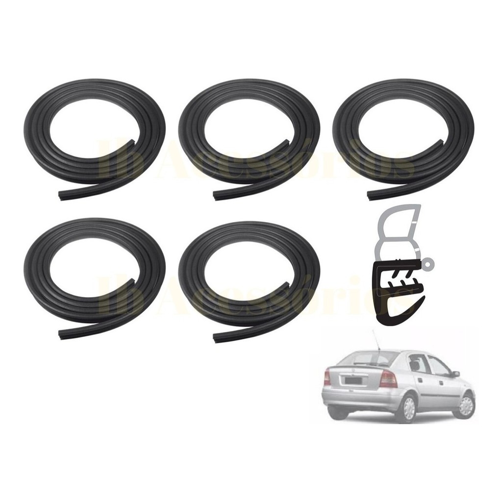 Kit Jogo Borracha Porta E Porta Mala 5 Peças Astra 95 A 2011