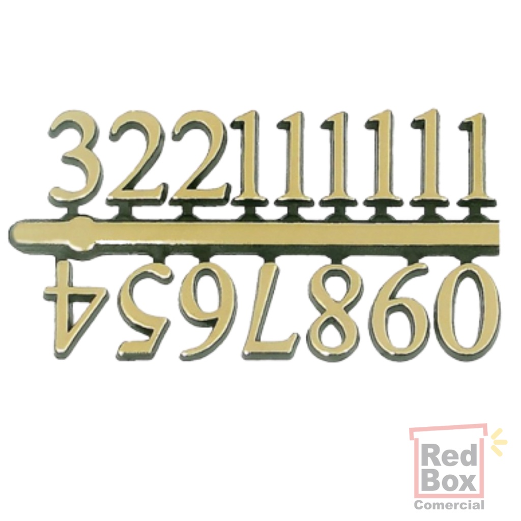 10 Números Tamanho GG Especiais Para Relógios Modelo Algarismo Arábicos Completo Dourado em Oferta na Shopee