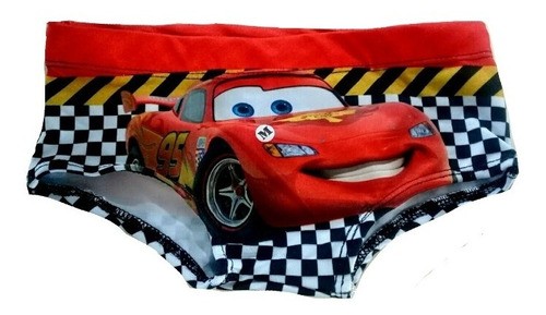 Sunga Infantil Menino Carros Relâmpago Mcqueen Praia Piscina