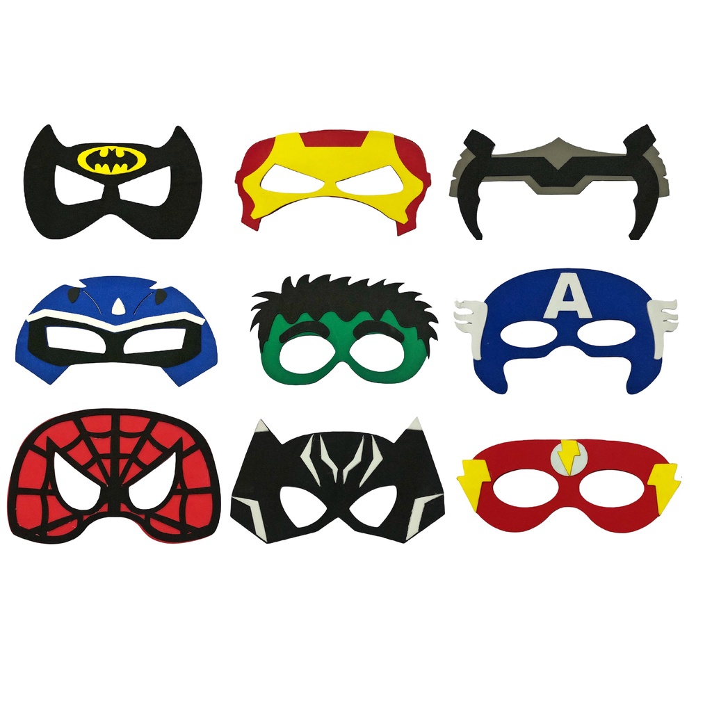 Máscara Super Heróis Temática Infantil Fantasias Masculina EVA Barato Menino Promoção em Oferta na Shopee