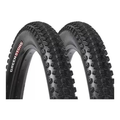 Par Pneus Bike Mtb Greenstone Aro 29 X 2.10 Balão Cravo Bicicleta Resistente
