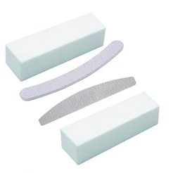 Kit lixas unhas 2 lixa bloco Polidora 1 banana 1 lixa bumerangue encapsulamento tips