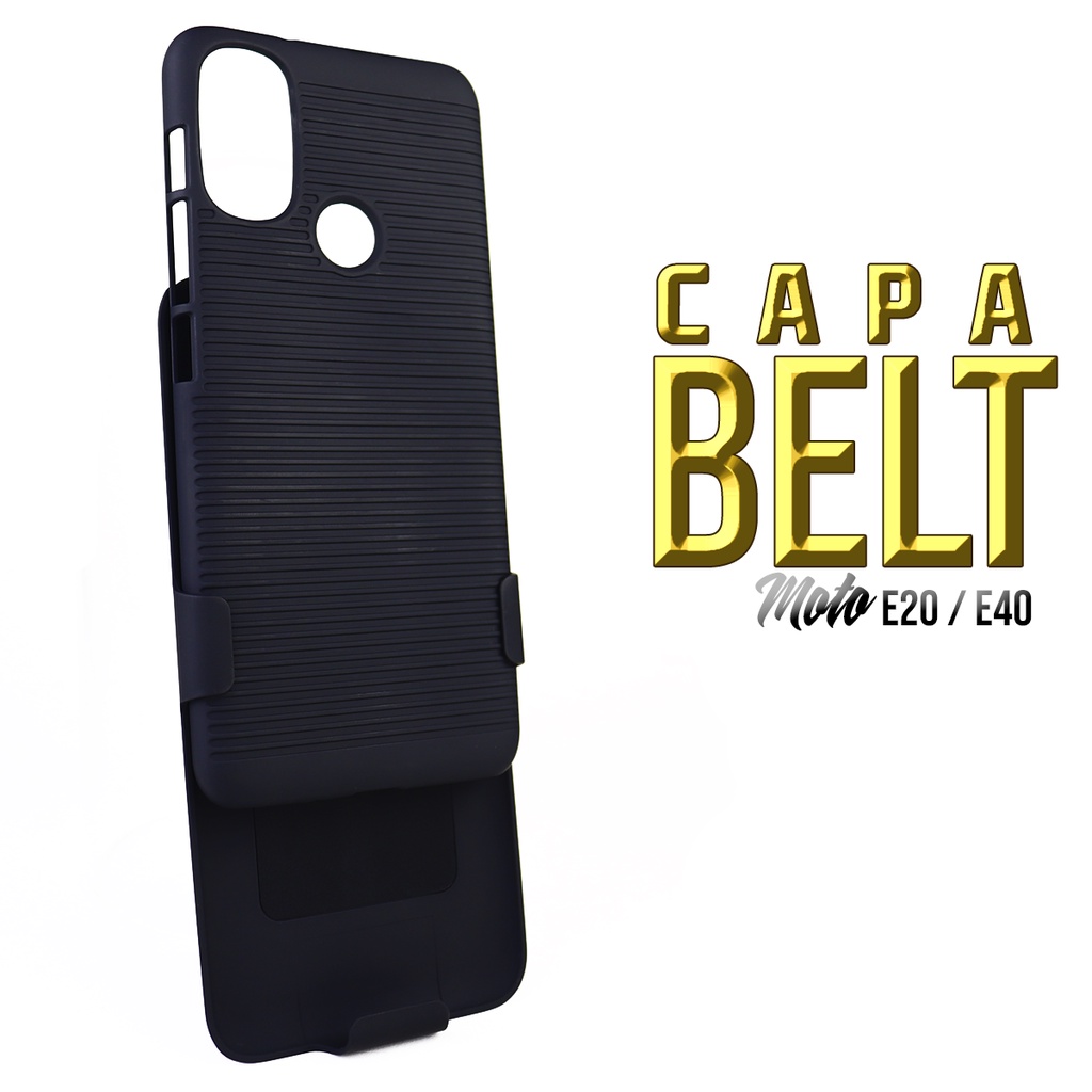 Capa Suporte de Cintura Cinto E Mesa Belt Clip Compativel Para Motorola Moto E20 Xt2155 tela 6.5
