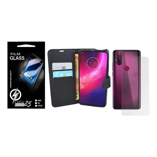 Capa Carteira + Película De Carbono Moto One Hyper Xt2027