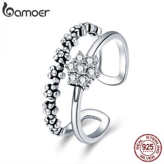 Bamoer Anéis De Prata 925 SCR428
